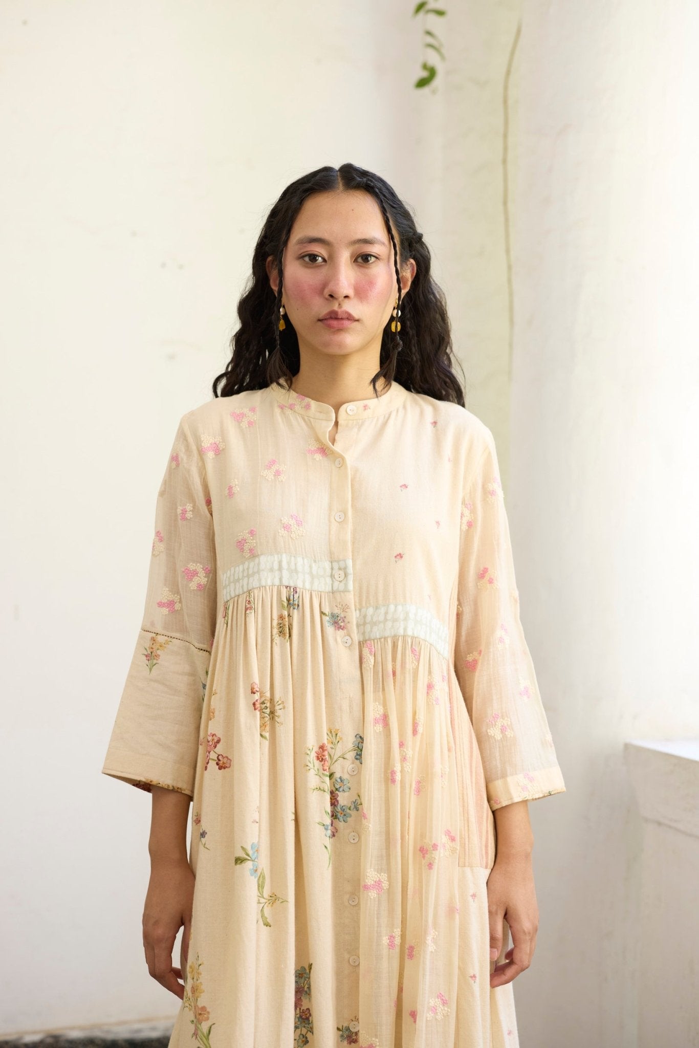 Raye Tunic Set - Ecru - CiceroniKurta Set, Everyday WearKhyati Rughani