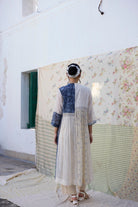 Raye Tunic Set - Off White & Blue - CiceroniKurta Set, Everyday WearKhyati Rughani