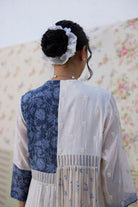 Raye Tunic Set - Off White & Blue - CiceroniKurta Set, Everyday WearKhyati Rughani