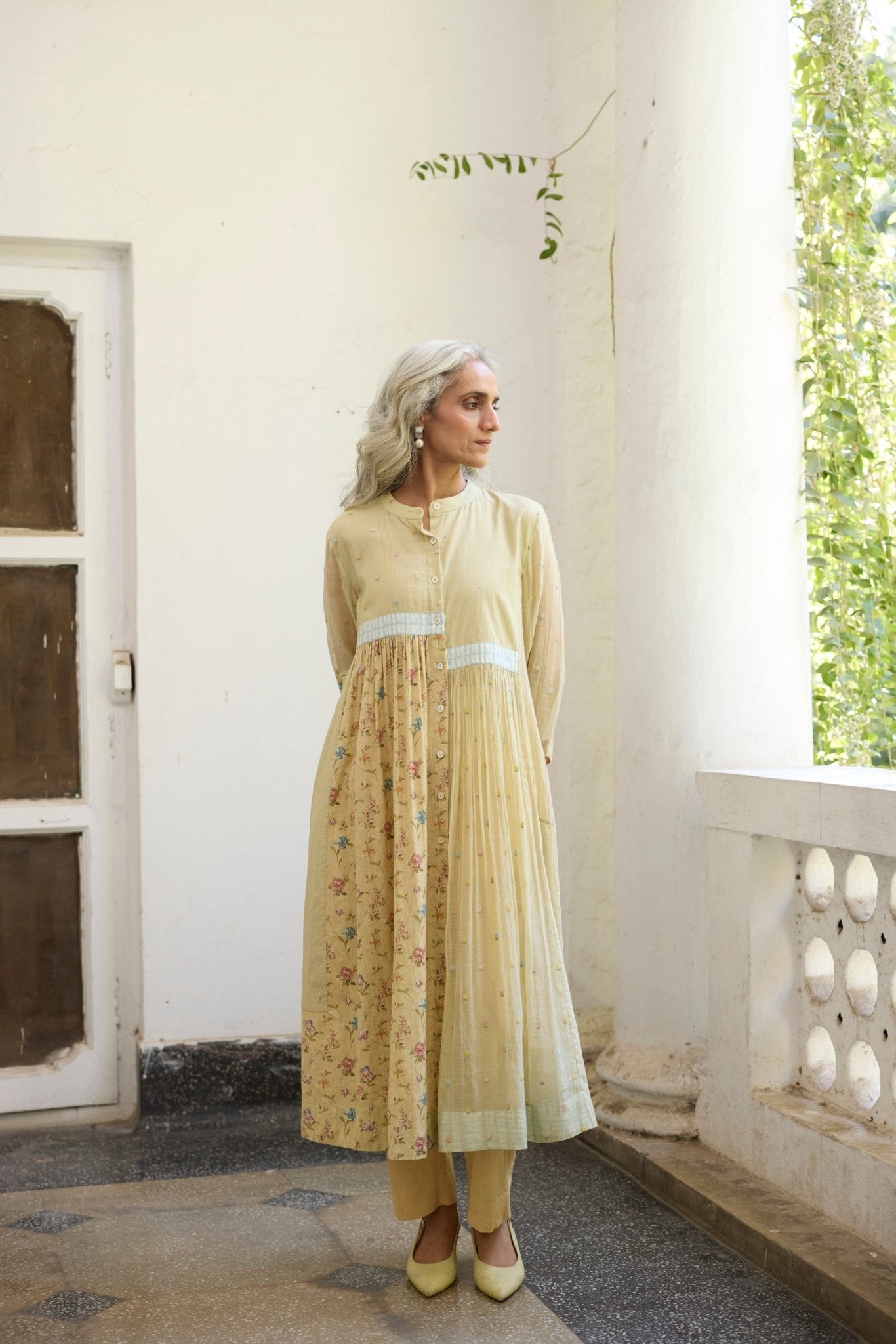 Raye Tunic Set - Yellow - CiceroniKurta Set, Everyday WearKhyati Rughani