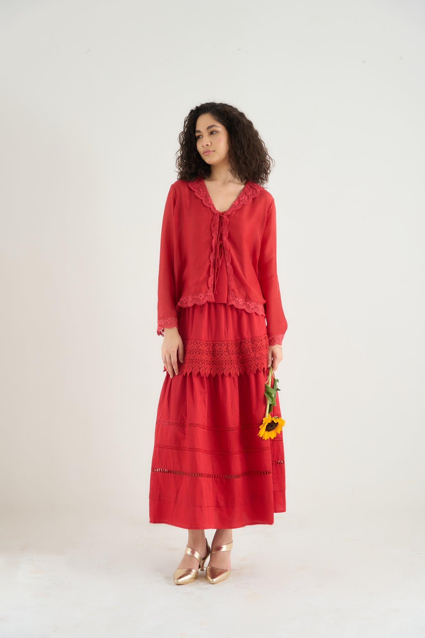 Red Beauty Skirt Set - CiceroniSkirt SetRAAS Life