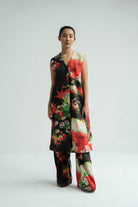 Red Florid Co - ord Set - CiceroniKurta Set, Everyday WearTil