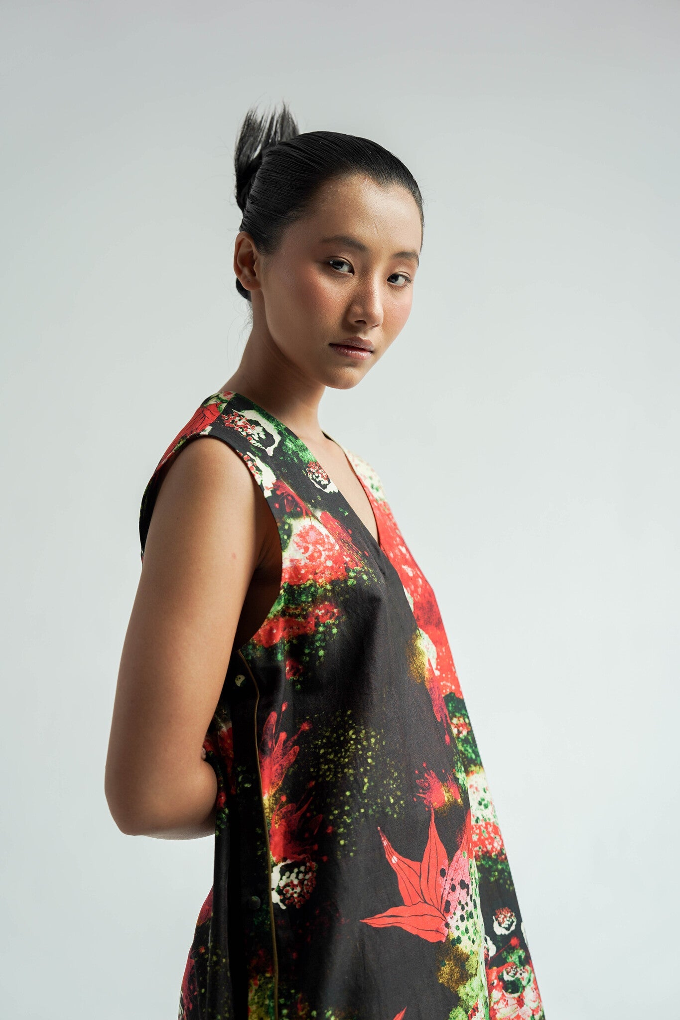 Red Florid Co - ord Set - CiceroniKurta Set, Everyday WearTil