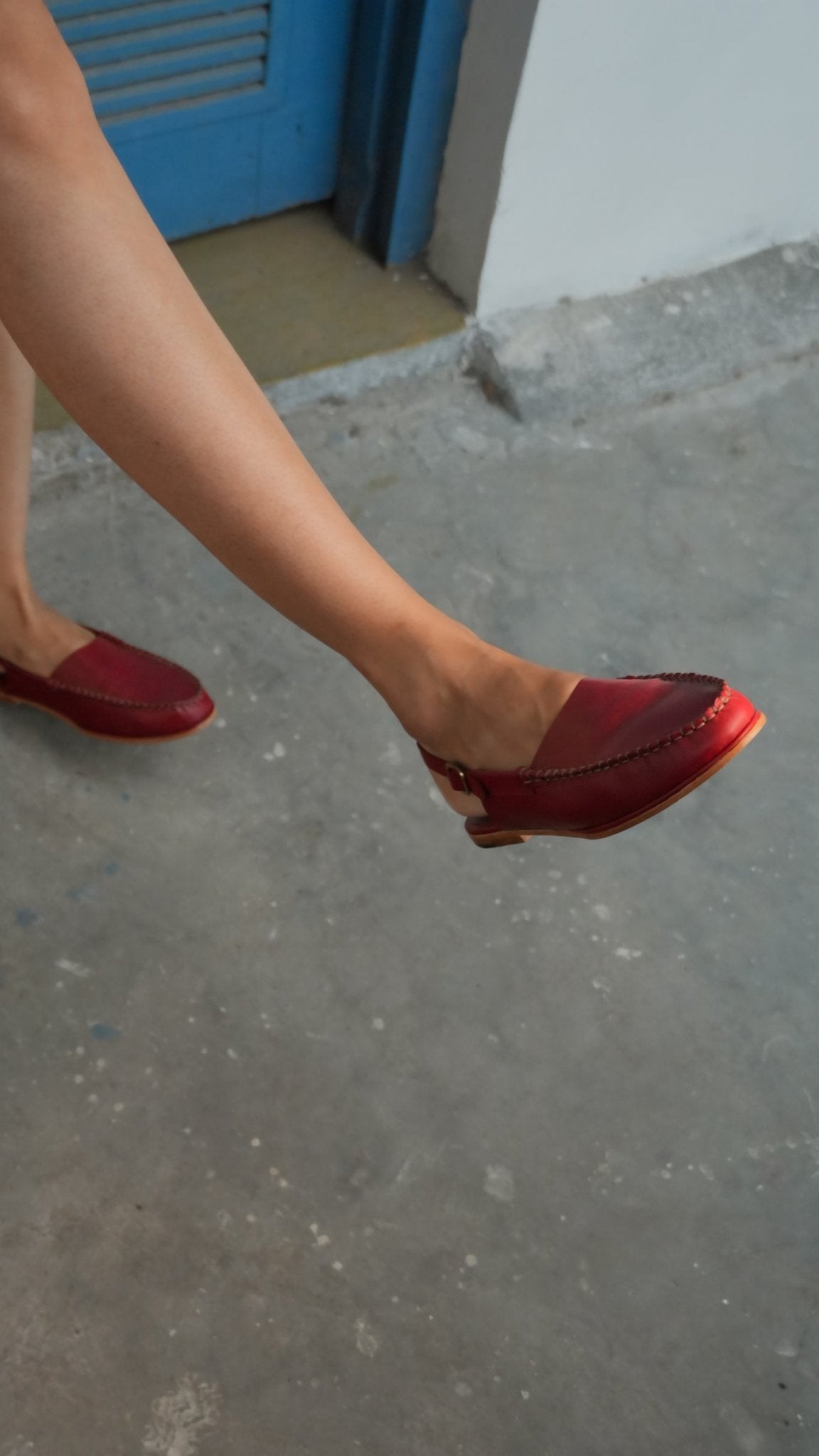 Red Mule Loafers - Women - CiceroniSandalsSlomotion