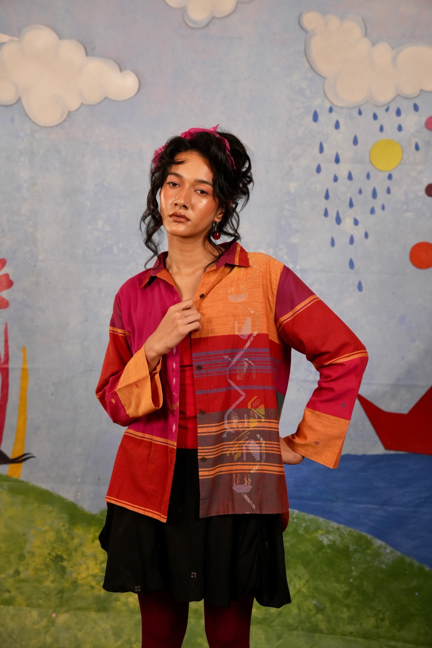 Red Patch Shirt - CiceroniWomen ShirtsBhomra