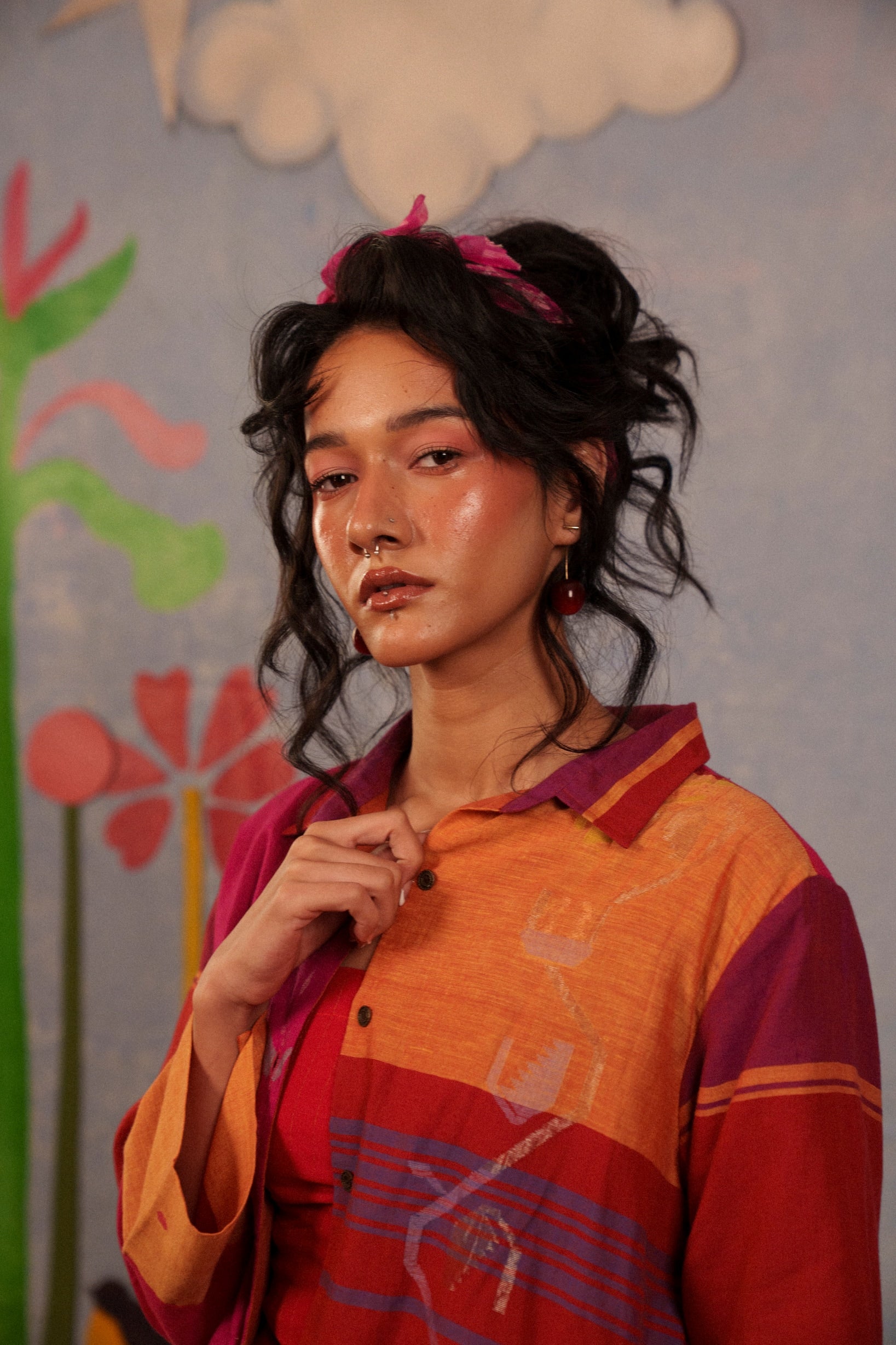 Red Patch Shirt - CiceroniWomen ShirtsBhomra
