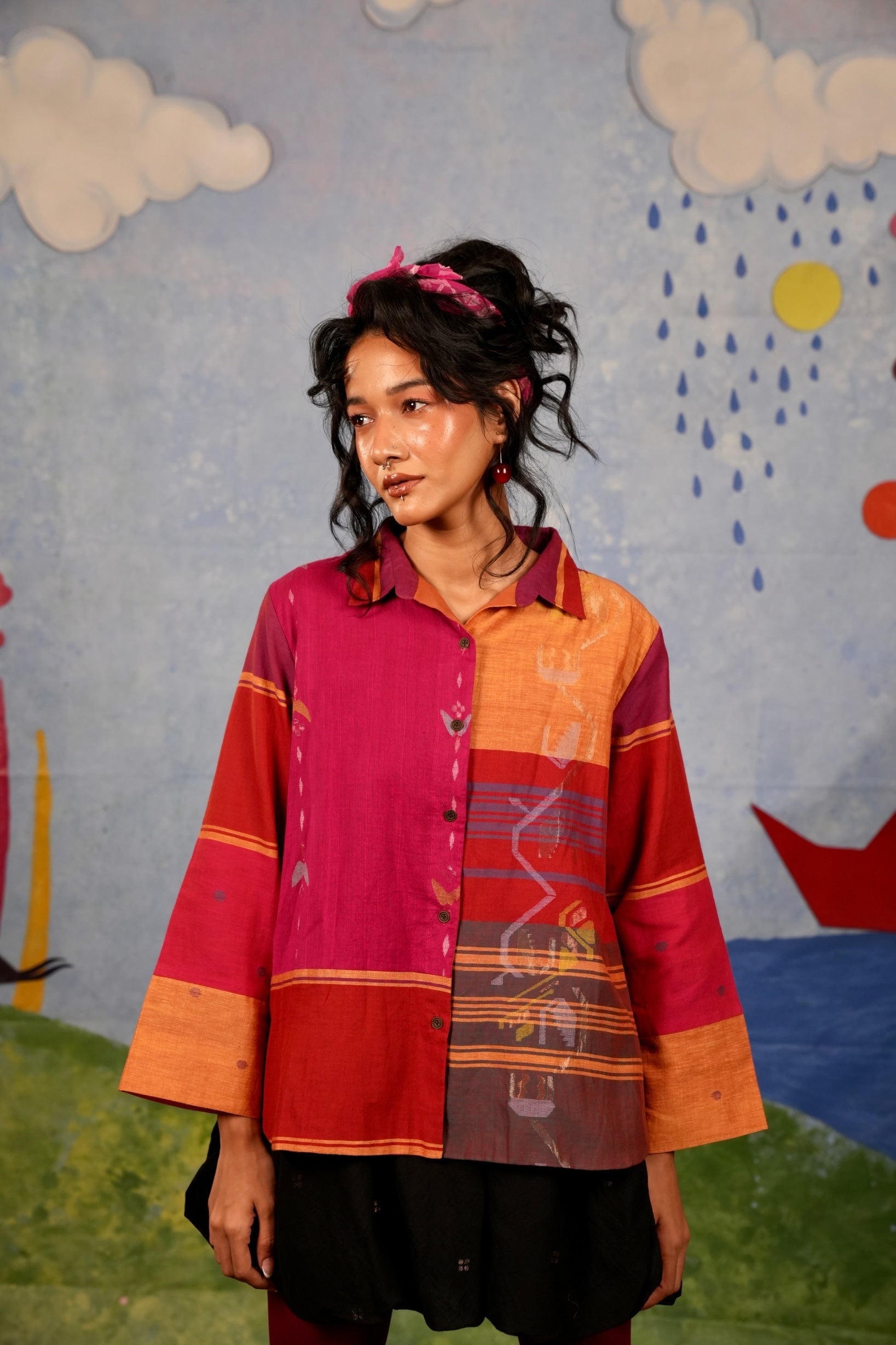 Red Patch Shirt - CiceroniWomen ShirtsBhomra