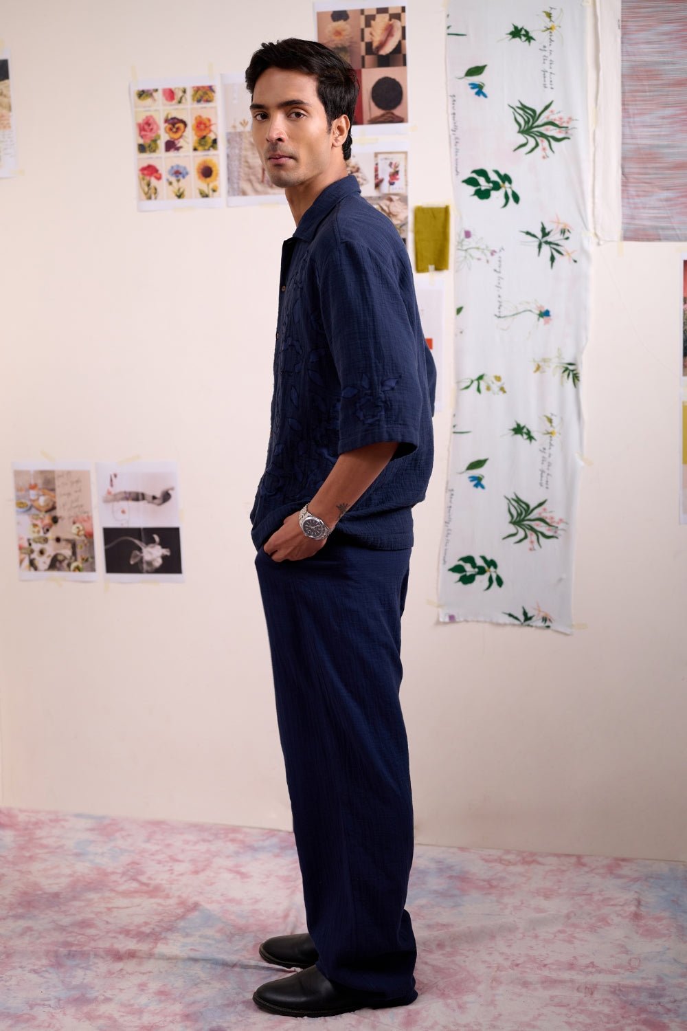 Regen Navy Pants - CiceroniPantsDoodlage