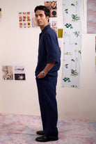 Regen Navy Pants - CiceroniPantsDoodlage