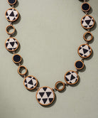 Reversible 2-In-1 Blue Black Necklace - CiceroniNecklaceWhe by Abira