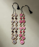 Reversible 2-In-1 Pink Black Necklace - CiceroniNecklaceWhe by Abira