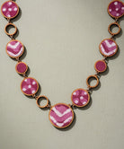 Reversible 2-In-1 Pink Black Necklace - CiceroniNecklaceWhe by Abira