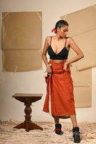 Reversible Drape Skirt - CiceroniSkirtsPrathaa