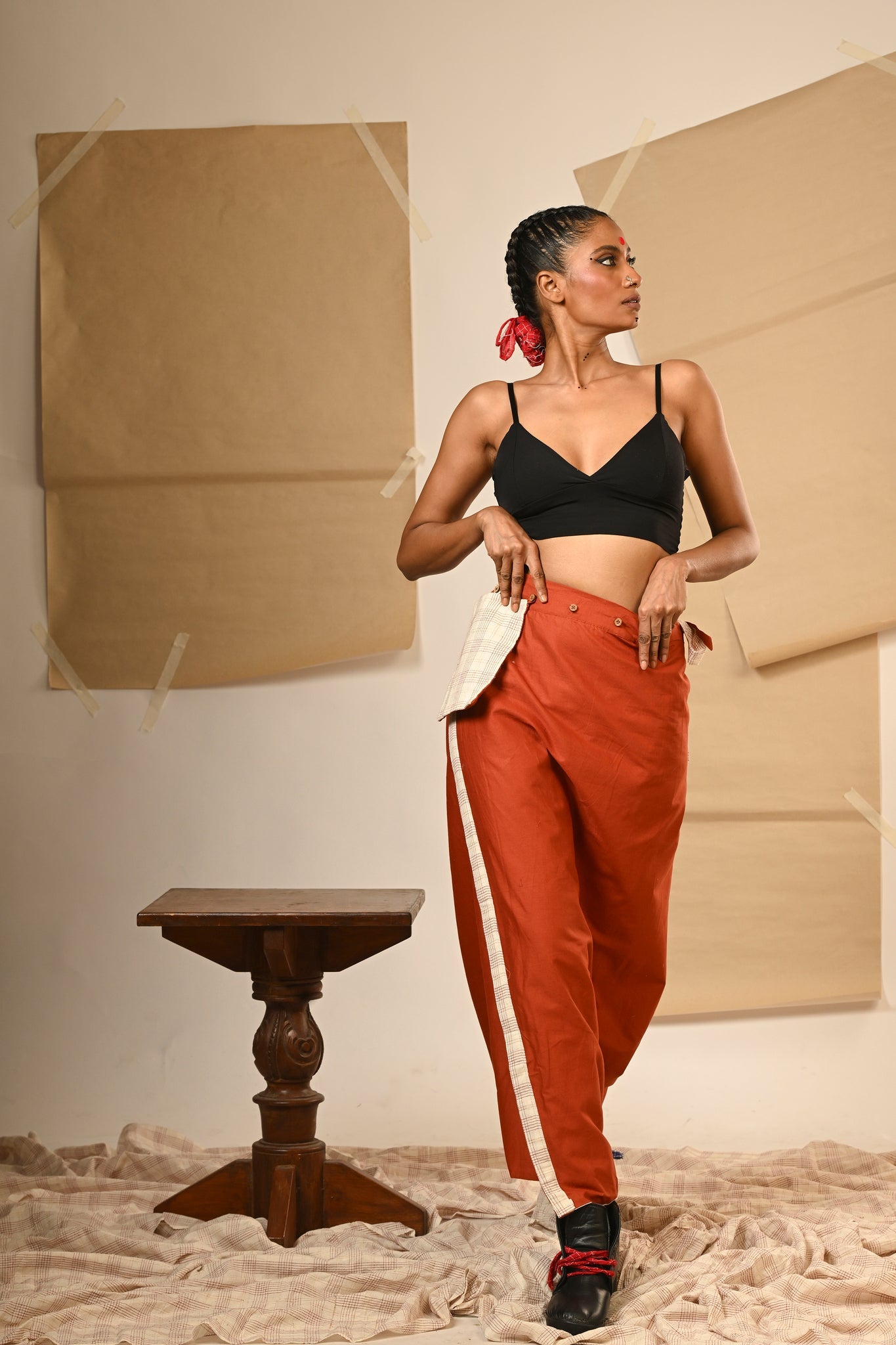 Reversible Drape Skirt - CiceroniSkirtsPrathaa