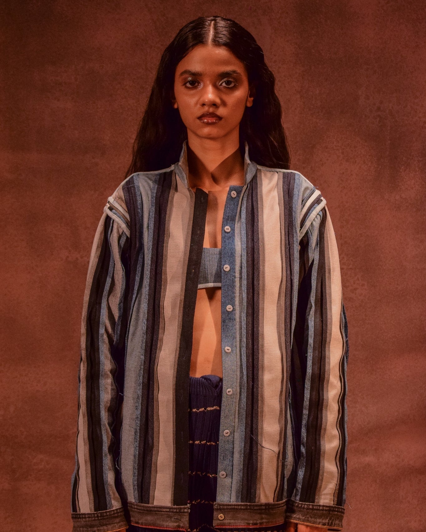 Reversible Panelled Shacket - CiceroniJacketsAnam Husain