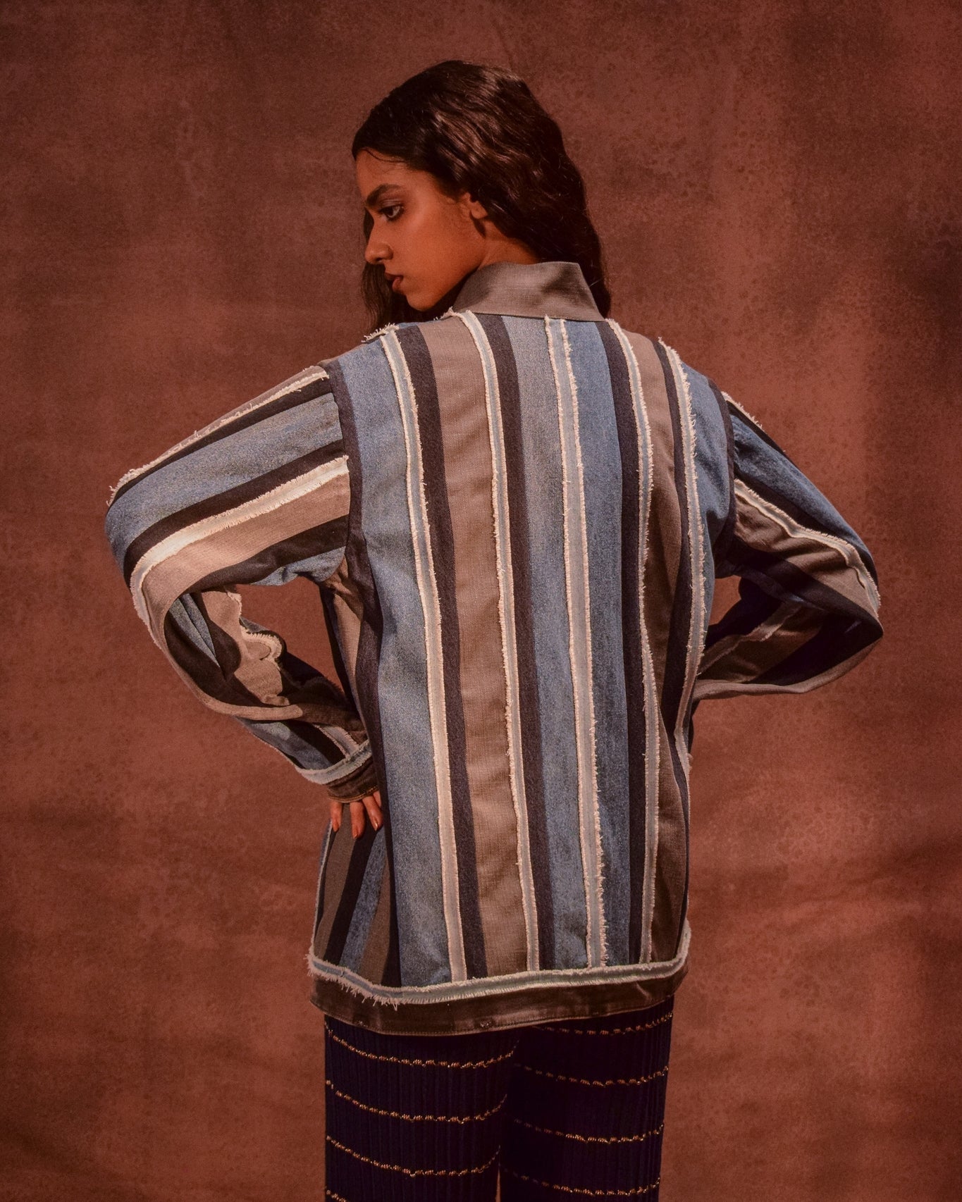 Reversible Panelled Shacket - CiceroniJacketsAnam Husain