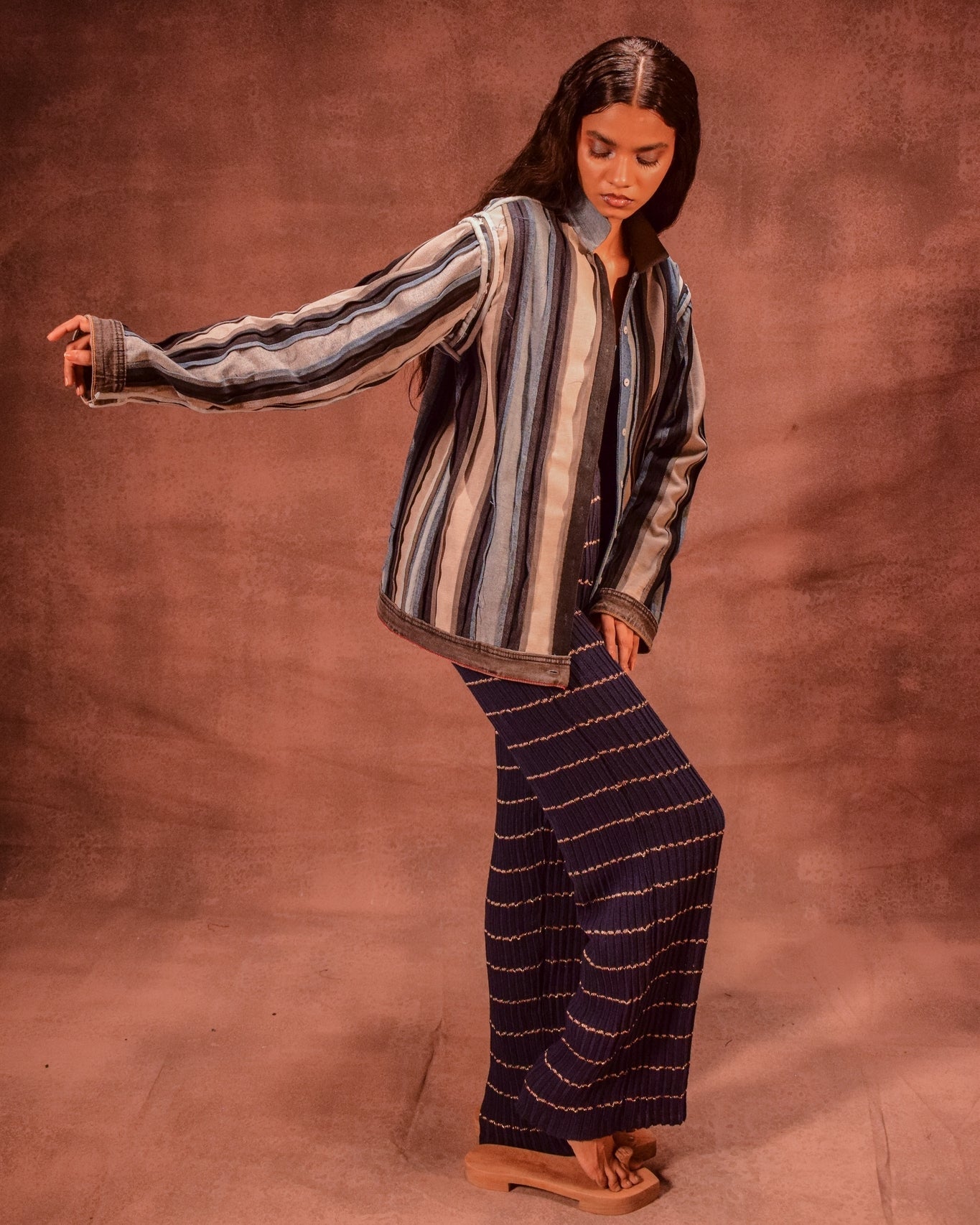 Reversible Panelled Shacket - CiceroniJacketsAnam Husain