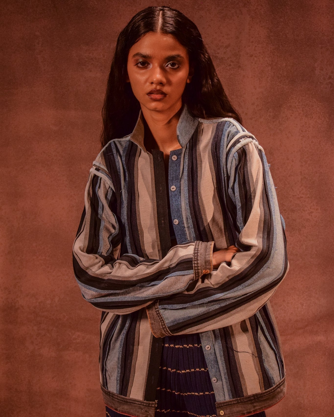 Reversible Panelled Shacket - CiceroniJacketsAnam Husain