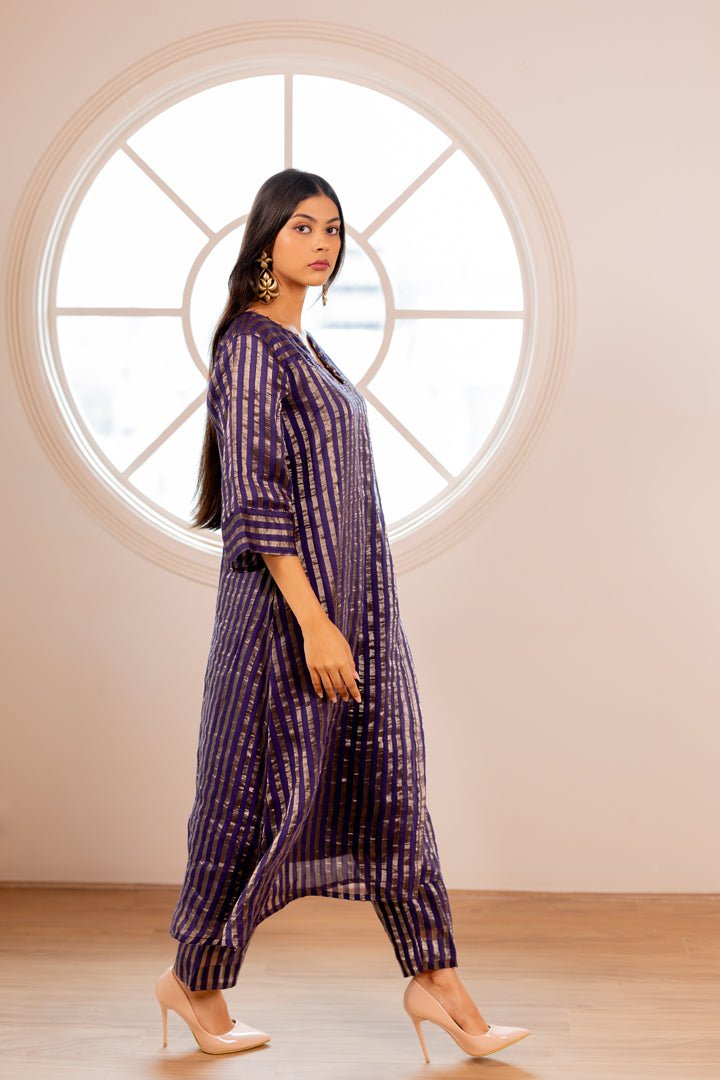 Reyna Striped Kurta Set - CiceroniKurta Set, Festive WearSilai Studio