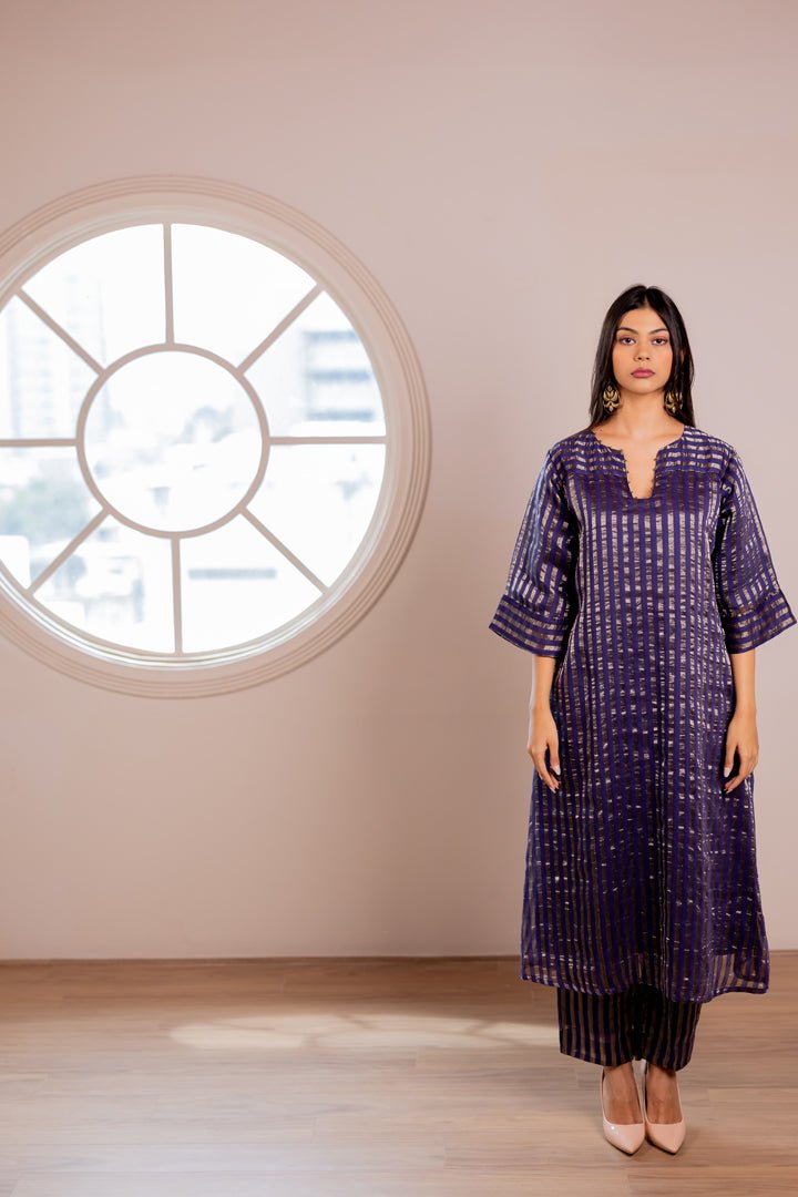 Reyna Striped Kurta Set - CiceroniKurta Set, Festive WearSilai Studio