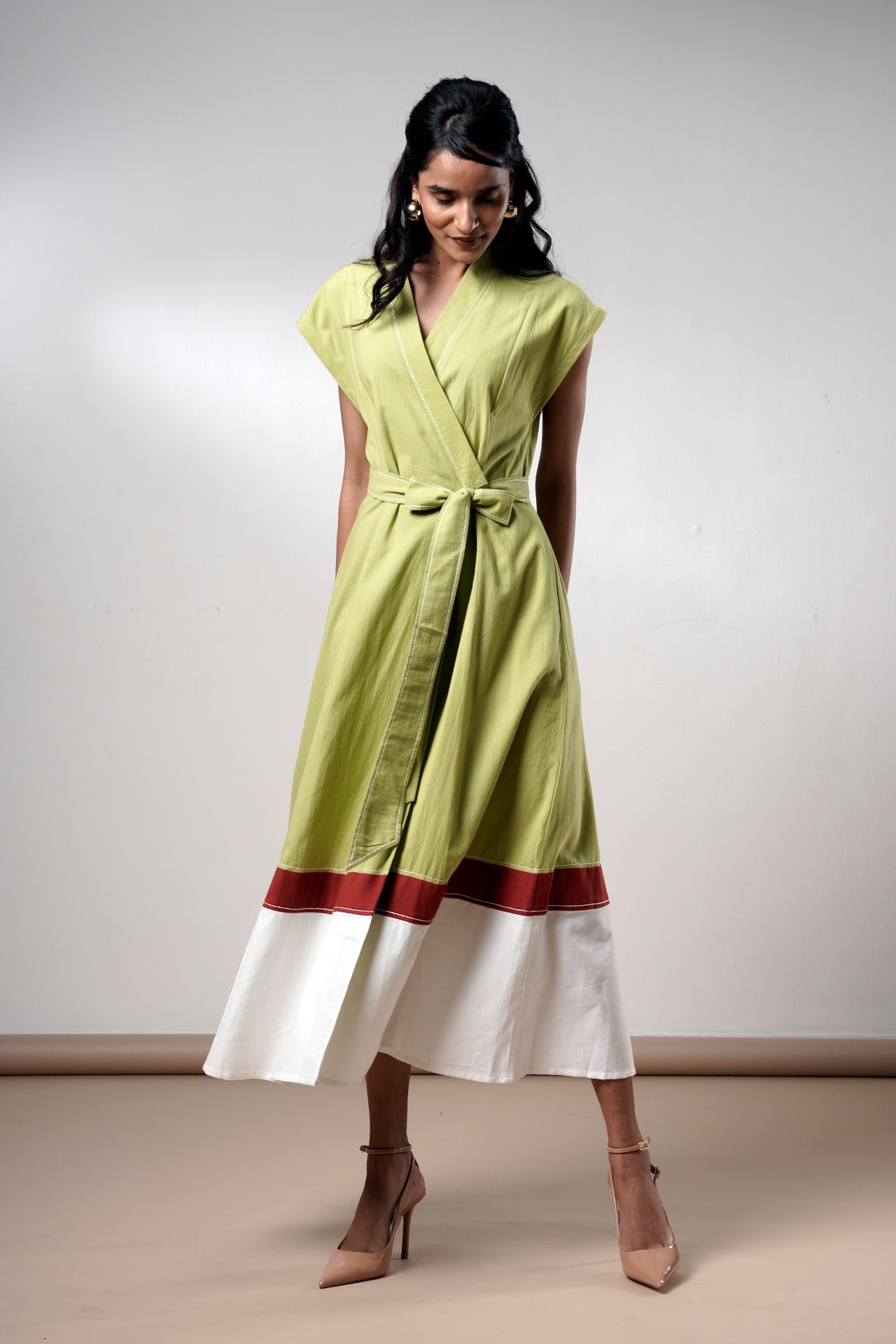 Rihana – Olive Flame Midi Dress - CiceroniDressesMadder Much