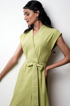 Rihana – Olive Flame Midi Dress - CiceroniDressesMadder Much