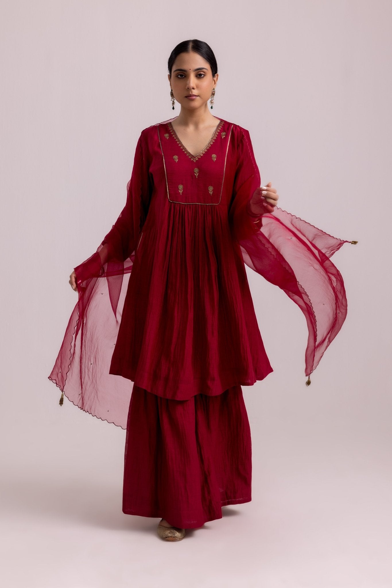 Rimi Sharara Dupatta Set - CiceroniKurta Set, Festive WearLabel Shreya Sharma