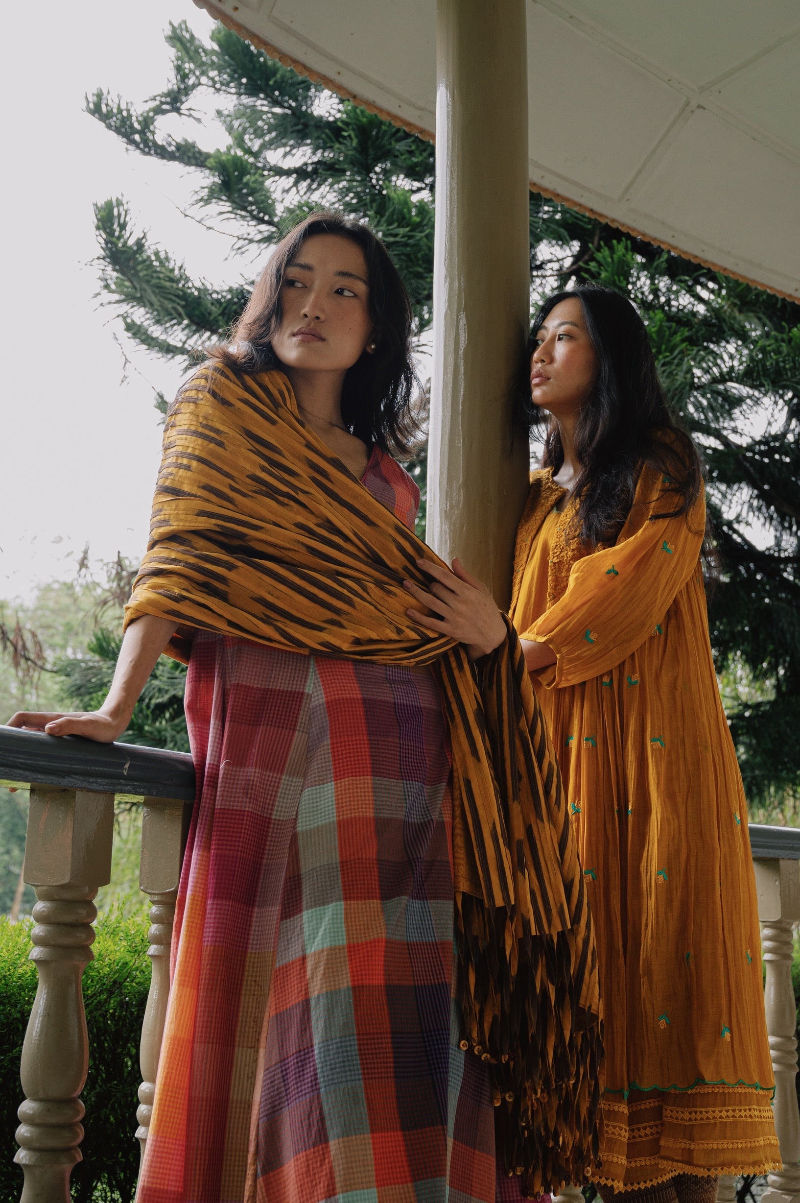 Rini Set - Multi check Mustard - CiceroniCo-ord SetGaach