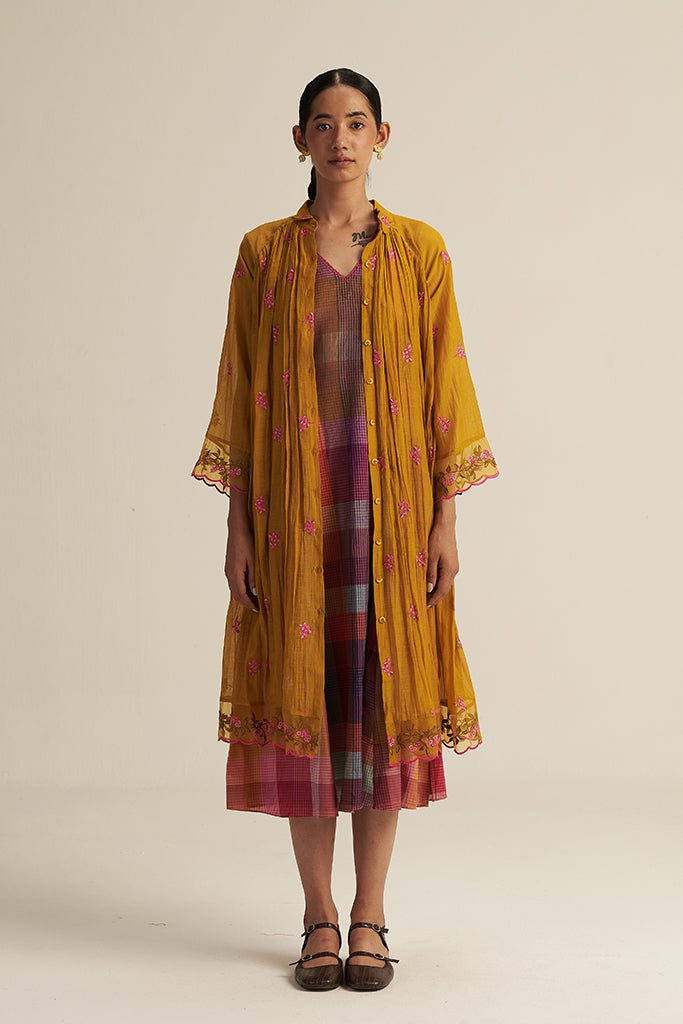 Rini Set - Multi check Mustard - CiceroniCo-ord SetGaach
