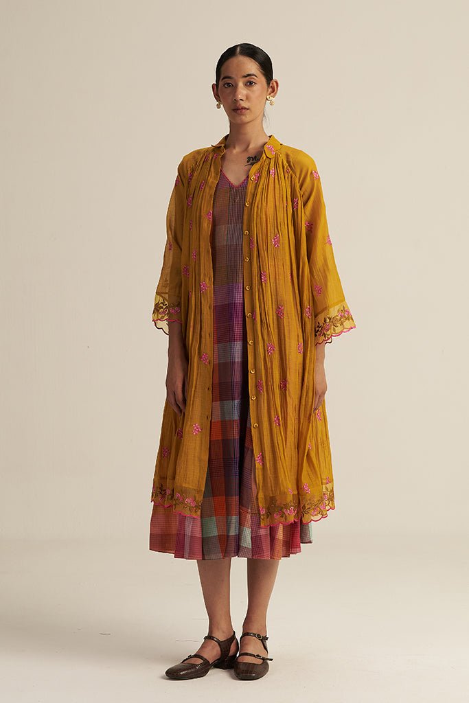 Rini Set - Multi check Mustard - CiceroniCo-ord SetGaach
