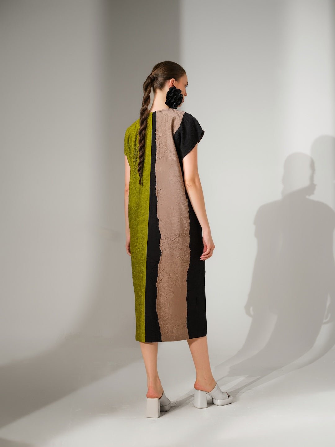 Ripple Dress - Lime - CiceroniDressesStoique