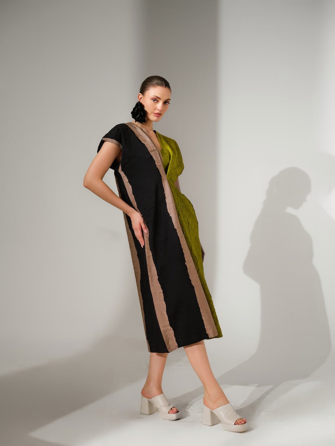 Ripple Dress - Lime - CiceroniDressesStoique