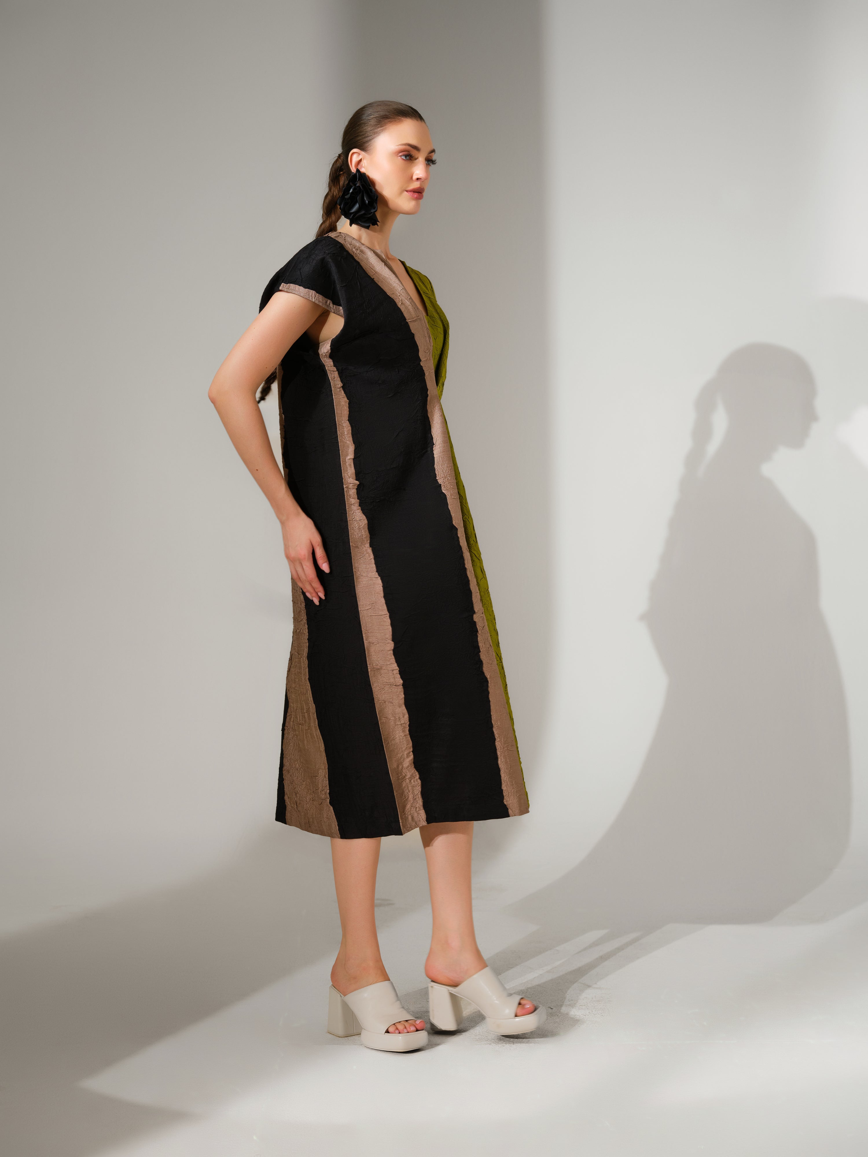 Ripple Dress - Lime - CiceroniDressesStoique