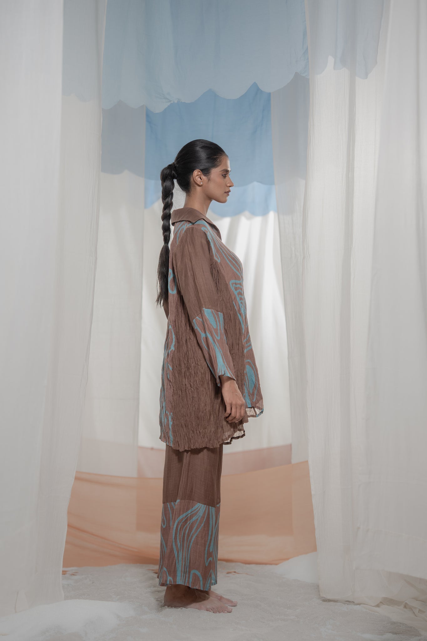 River Flow Co - ord Set - CiceroniKurta Set, Everyday WearAmoda - Essence Of India