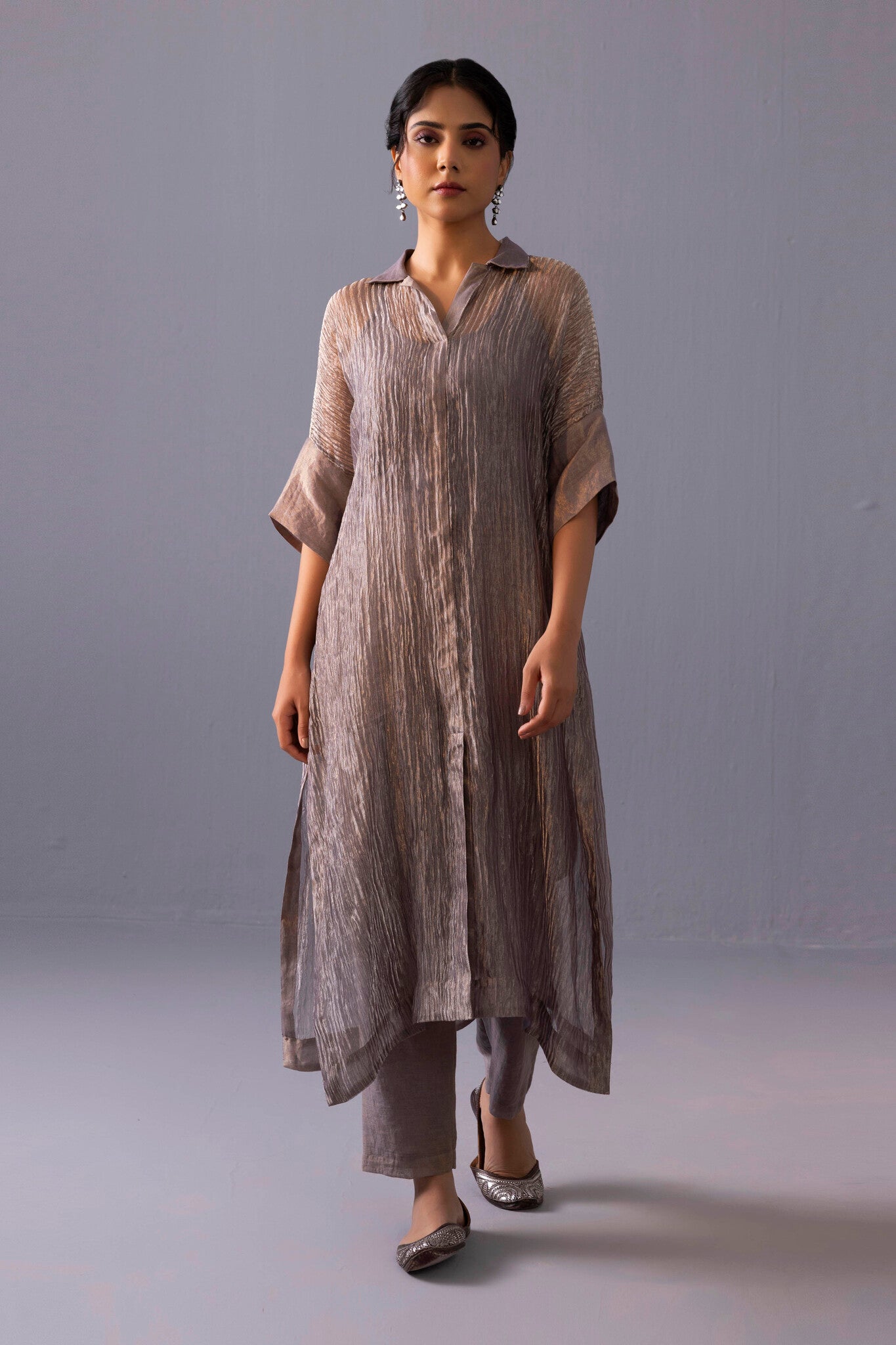 Rohini Kurta Set - Grey - CiceroniKurta SetsLabel Shreya Sharma
