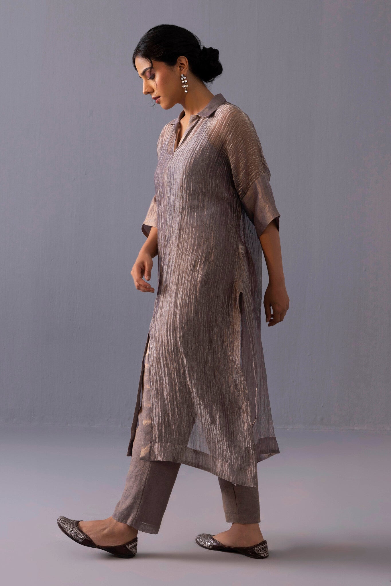 Rohini Kurta Set - Grey - CiceroniKurta SetsLabel Shreya Sharma