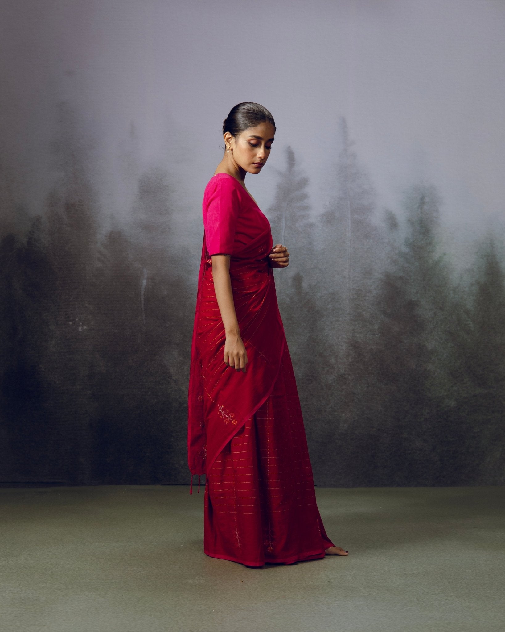 Roktokorabi Saree - CiceroniSareeGulmohar Calcutta