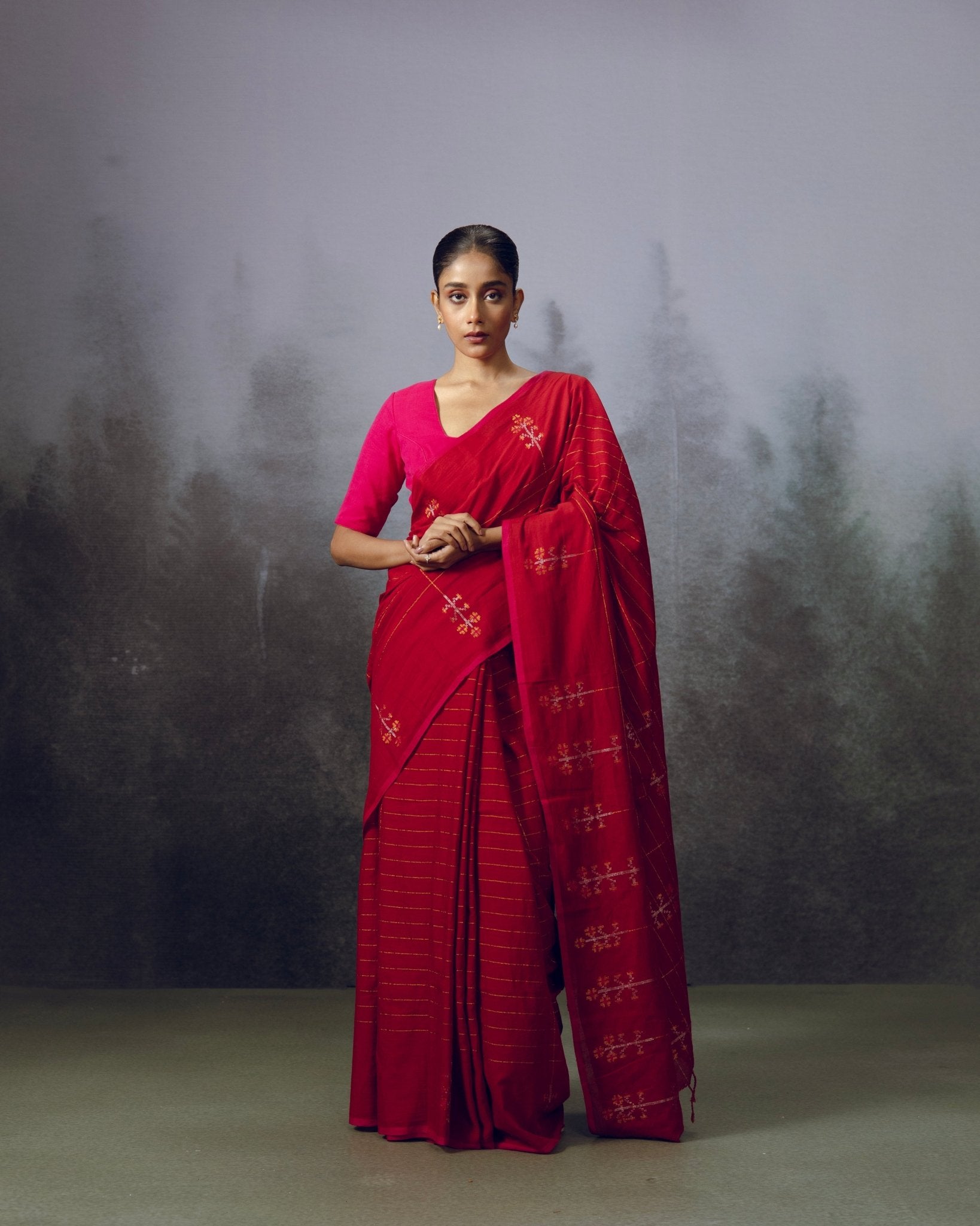 Roktokorabi Saree - CiceroniSareeGulmohar Calcutta