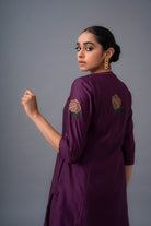 Rosabel - Deep Plum - CiceroniKurta Set, Festive wearRaga & Co.