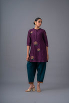 Rosabel - Deep Plum - CiceroniKurta Set, Festive wearRaga & Co.
