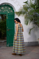 Rosaline Slip - Green and Purple - CiceroniDressesKhyati Rughani
