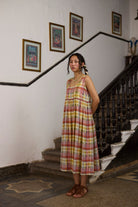 Rosaline Slip - Pink and Blue - CiceroniDressesKhyati Rughani