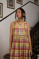 Rosaline Slip - Pink and Blue - CiceroniDressesKhyati Rughani