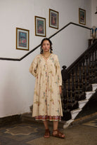 Rosaline Tunic - Ecru and Pink - CiceroniKurta, Everyday WearKhyati Rughani