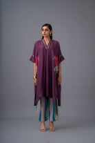 Rosinha Deane Set - Deep Plum - CiceroniKurta Set, Festive WearRaga & Co.