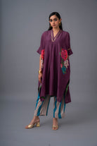Rosinha Deane Set - Deep Plum - CiceroniKurta Set, Festive WearRaga & Co.