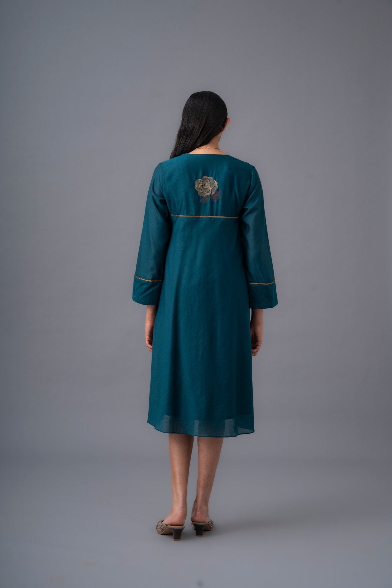 Rosita Dress - Mid Night Teal - CiceroniDressesRaga & Co.