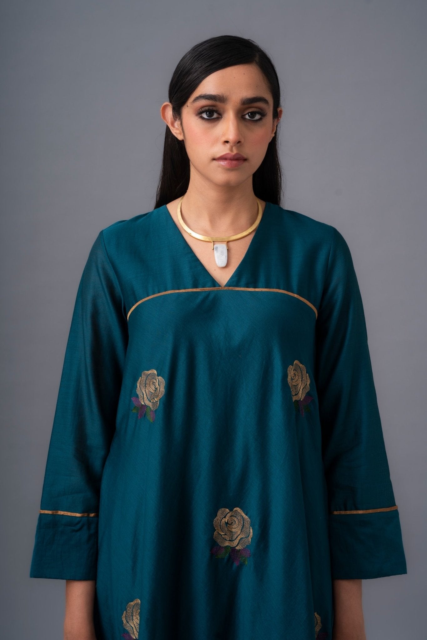 Rosita Dress - Mid Night Teal - CiceroniDressesRaga & Co.
