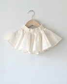 Round And Round White Slub Twirl Skirt - CiceroniSkirtsLove The World Today