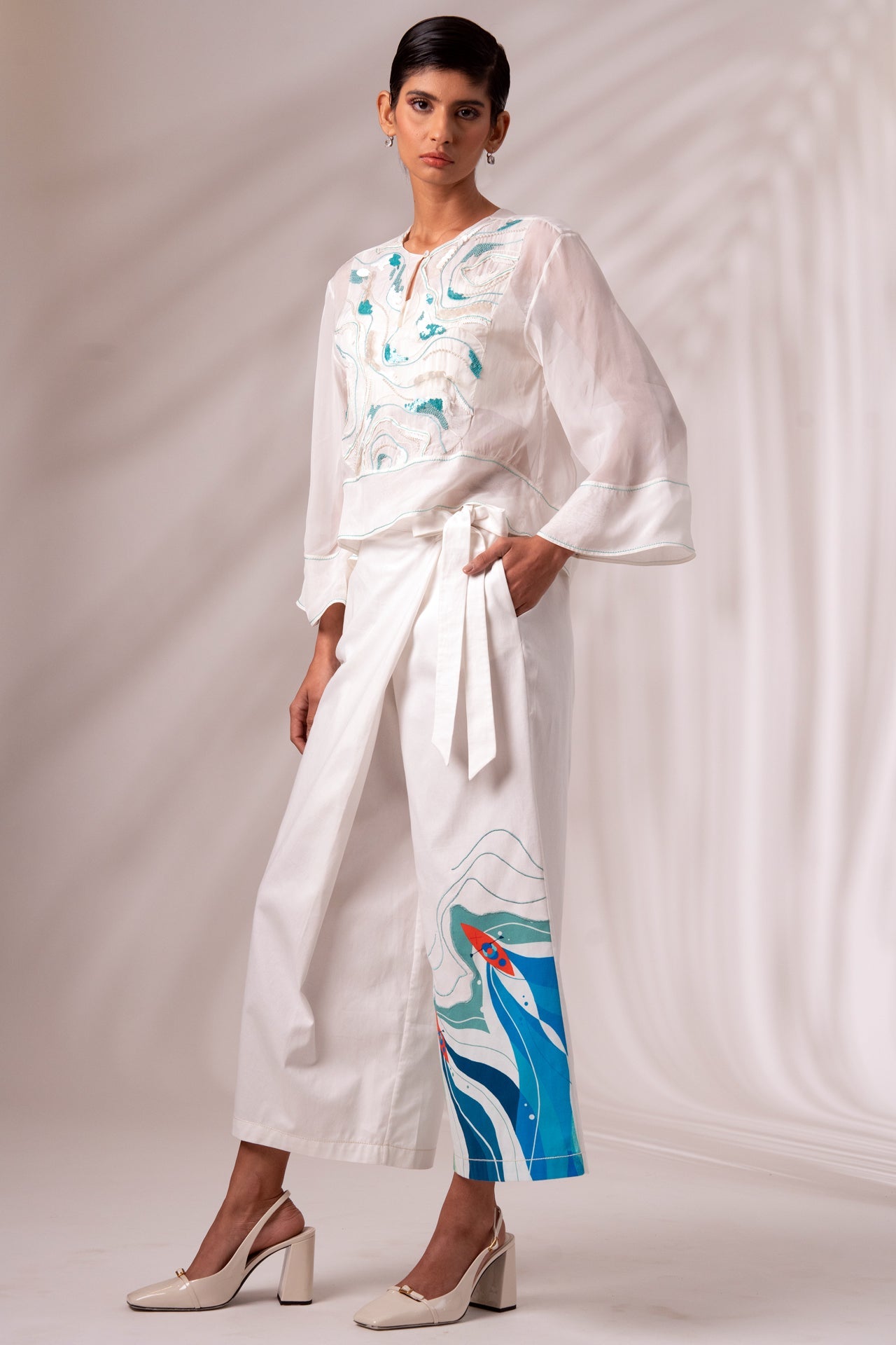 Ruben Sheer Top + Bengal Wrap Pants - CiceroniCo-ord SetMadder Much